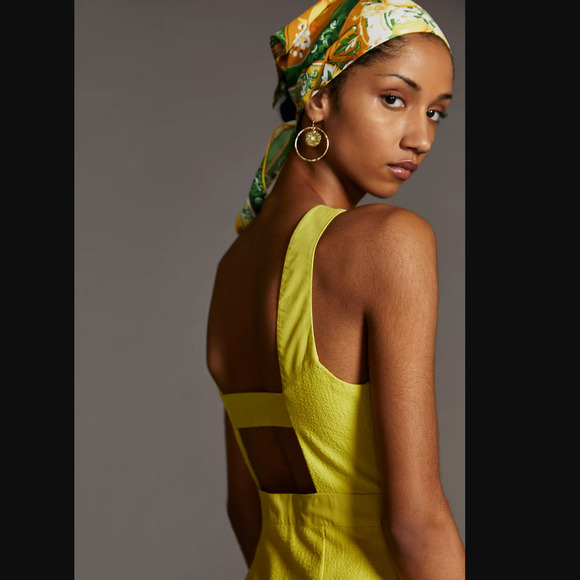 NWT Maeve Sleeveless Yellow Mini Dress - Size 8 - Picture 4 of 7